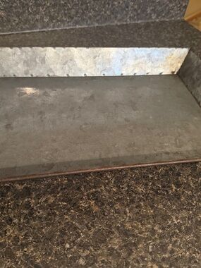Galvanized Metal Tray - Industrial Rustic Look